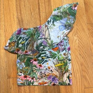 Molo Floral One-Shoulder Top Kids Size 5/6
